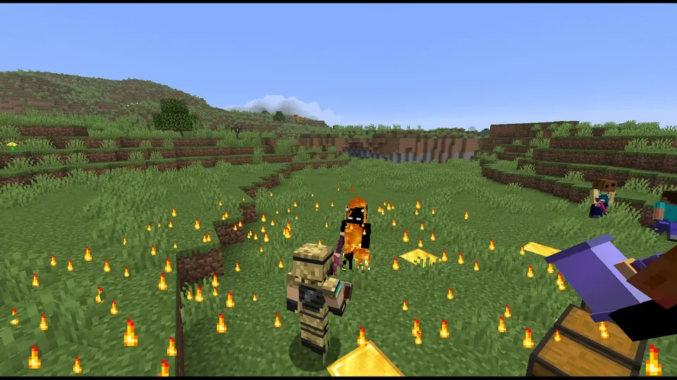 A Pyro's ring of fire mid-fight